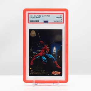 Marvel 1994 Marvel Masterpieces Spider-Man #1 PSA 8 - Picture 1 of 4