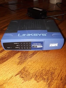 Linksys Workgroup Switch 5-Port 10/100Mbps w/ Power Supply | EZXS55W ver4.1 - Bild 1 von 1