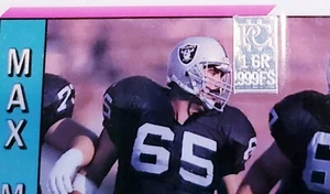 1.gm 0.999 Silver. 1991 Max Montoya,Upper Deck#237 LA Raiders Football Card - Picture 1 of 3