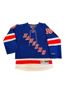 New York Rangers Henrik Lundqvist Blue Reebok Jersey Size S/M NHL Hockey Youth - Picture 1 of 15