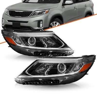 Для 2014 2015 Kia Sorento EX SX LED DRL проектор фары левый + правый фары - Изображение 1 из 4