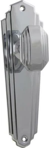 Half/dummy set polished chrome deco Elwood handle back plate,200 x 63mm 1090.5 - Picture 1 of 3