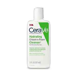 CeraVe Hydrating Facial Cleanser Hyaluronic Acid for Normal to Dry Skin 3 fl oz