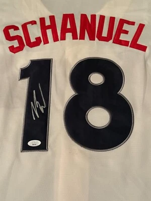 NOLAN SCHANUEL Angels Signed Auto Autographed City Connect Jersey JSA XL - Image 1 of 4