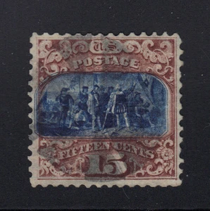 US #119 Used 15c Columbus Pictorial - Light Cancel - Nicely Centered - Picture 1 of 2