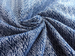 Architex Verve Navy Chevron Chenille Hochleistungs Polsterstoff - Bild 1 von 8