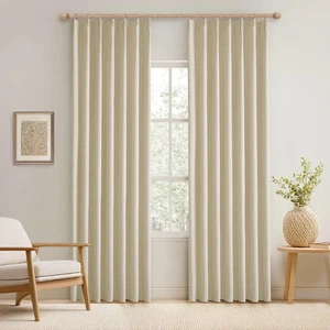 Extra Wide Pinch Pleated Blackout Curtains 84 Inch Length 2 Panels Set, Therm... - Bild 1 von 7