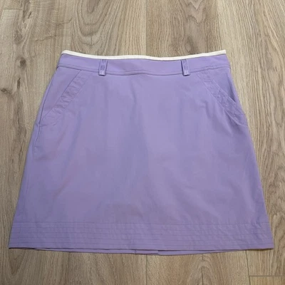 Polo Golf Ralph Lauren Mujer Skort Púrpura Forrado Bolsillos Falda Talla 8 Pickleball Foto 1 de 4