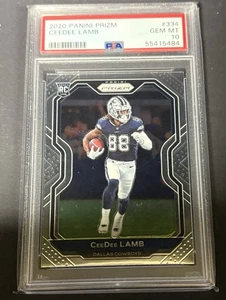 2020 Panini Prizm Ceedee Lamb # 334 PSA 10 - Picture 1 of 2
