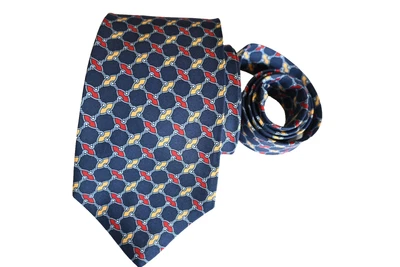 CORBATA HOMBRE BULLOCK & JONES AZUL/ESLABONES ANCHO: 3,75" LARGO: 58" Foto 1 de 3