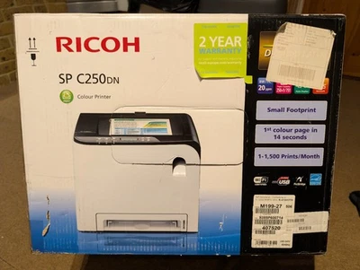 Ricoh SP C250dn Wireless A4 Colour Laser Network Printer - Image 1 of 4