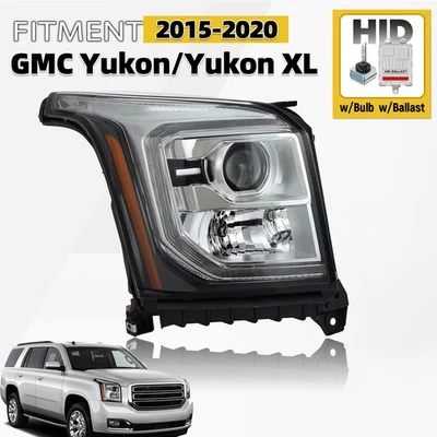 [FULL HID] Para GMC Yukon 2015-2020 Pasajero Proyector Faro LED DRL RH Foto 1 de 4