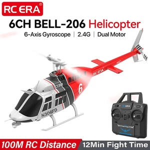 RC ERA C138 Bell-206 1/33 RC Simulation Helicopter 3D 6CH Gyro Remote Control - Picture 1 of 25