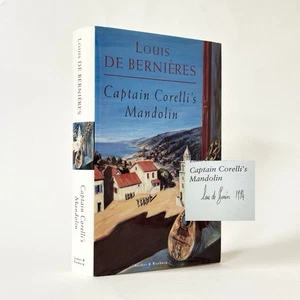 SIGNED Captain Corelli’s Mandolin, Louis de Bernieres. 1994 1st Edition. Fine  - Picture 1 of 6