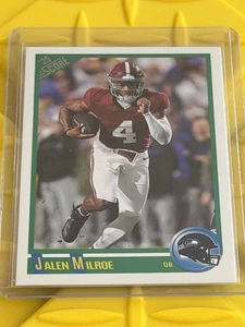 2025 Panini Score - Jalen Milroe Anniversary Rookies #7 Seattle Seahawks RC - Bild 1 von 2
