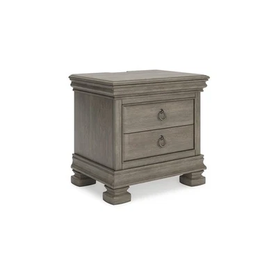 Signature Design by Ashley Lexorne Classic 3 Drawer Nightstand with Power Supply - Image 1 of 4