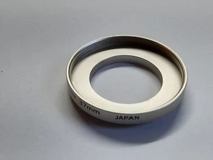 VINTAGE 27-46MM SILVER HIGH QUALITY STEP UP FILTER RING MADE IN JAPAN -FREE SHIP - Picture 1 of 6
