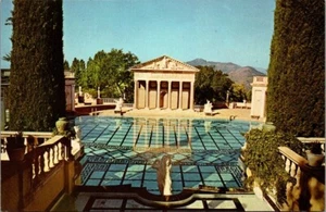 PISCINA NEPTUNO Hearst San Simeón Monumento Histórico Estatal CA Postal - Imagen 1 de 2