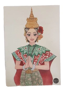 Thai dress : Notepad book/Memo/Lined notebook (B5/70 gsm/40 sheets/1 pc.) #1 - Picture 1 of 6