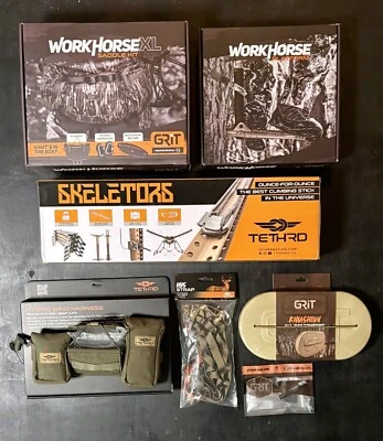 Tethrd Grit XL Saddle Bottomlands Platform Skeletor Sticks Combo Package New - Image 1 of 4