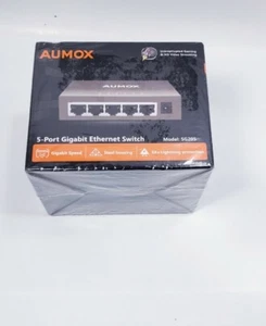 Aumox 5 Port Gigabit Ethernet Network Switch SG205 - Picture 1 of 5