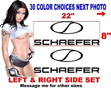 SCHAEFER YACHTS YACHT BOAT HULL DECALS 30 COLOR OPTIONS message for custom sizes