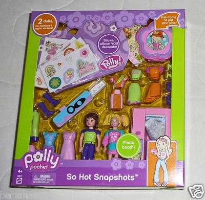 NEW 25 pc Polly Pocket So Hot Snapshots Lila Frame Photo Playset Set 2005 G8622 - Image 1 of 4