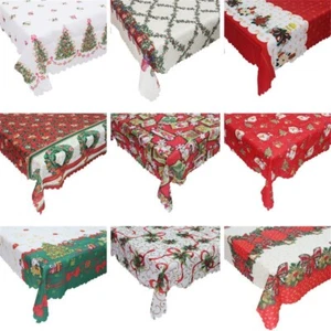 Elegant Christmas Tablecloth Rectangular Holiday Dcor For Festive Dining - Picture 1 of 14