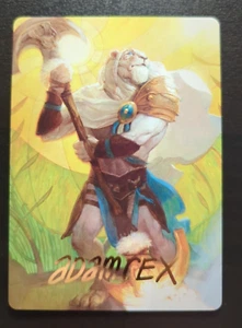 MTG Ajani, Sleeper Agent Kunstkarte goldgestempelt Signature NM/M 42/81 Pack frisch - Bild 1 von 2
