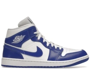 Nike Air Jordan 1 Mid Kentucky Blue White Shoes BQ6472-104 Women's Size 5W - Picture 1 of 1