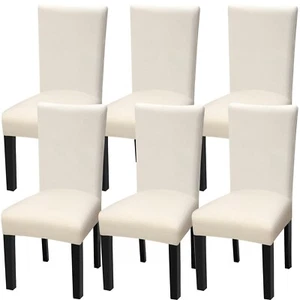 Stretch Dining Chair Covers, Removable Washable Anti-Dust Dining Chair Protec... - Picture 1 of 8