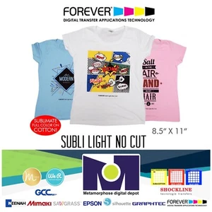 Forever Subli Light (no cortado) AUTODESMALEZADO 8,5""x11"" 5 Hojas ENVÍO GRATUITO - Imagen 1 de 9