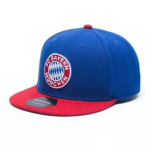 FC Bayern Munich München Fussball Bundesliga Break Snap Cap Flat Brim Hat Soccer - Picture 1 of 9