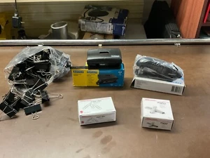 Schreibtisch Hefter, 5000 26/6 Heftklammern, 100 50 mm Büroklammern, Locher 2 Loch, 40 mm cl - Bild 1 von 6