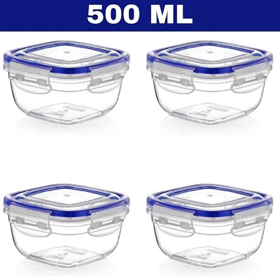 4 x Airtight Food Storage Container Food Container Set with Lids Clip Lock BPA - Image 1 of 2