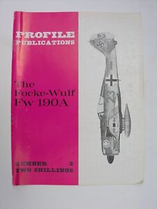 THE FOCKE-WULF Fw 190A  Profile Publications No 3, 1965, Aircraft, 12 Pages