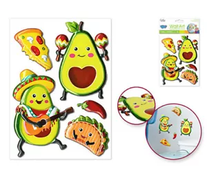 Balloon Blasts AVOCADOS 7 wall stickers 3D pop-up decals Southwest taco pepper - Picture 1 of 1