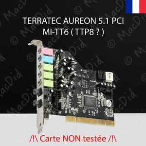 Carte PCI TERRATEC AUREON 5.1 MI-TT6 TTP8 non testée vendue en l'état - Photo 1/2