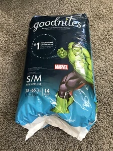 GoodNites Nighttime Underwear - S/M Fits Sizes 4-8 38-65lbs - Pull On - 14 Count - Picture 1 of 7