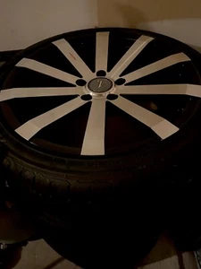 Rims Velocity 18inch 1 Set Of 4 🔥 Wheels Black Machine 18x8" / 5x120 W/Lug Nuts - Picture 1 of 4