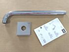 Grohe 27489000 12 Rain Shower Arm W Square Flange And 1 2 Thread In Chrome