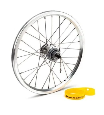 Brompton 3 or 6 speed rear wheel with wide range Sturmey Archer hub  - Image 1 of 2