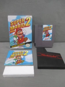 Nintendo SUPER MARIO BROS. 2 con Caja BONITA FORMA 1988 Sello Ovalado NES - Imagen 1 de 16