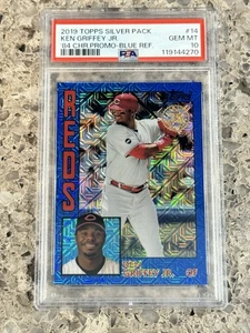 Ken Griffey Jr 2019 Topps Chrome Blue Refractor #’d/150 PSA 10 GEM MINT - Picture 1 of 2