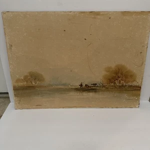 LISTED Vintage THAI T. SUPSIRIKOOL FISHING WATERCOLOR PAINTING approx 25”x18” - Picture 1 of 24
