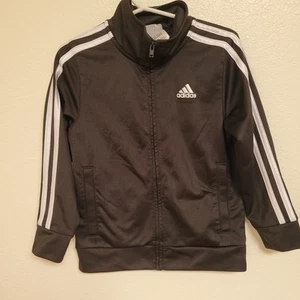 Adidas Track Kids Black Jacket Size 4T - Picture 1 of 4