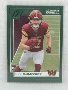 2024 Zenith Two Minute Drill Card Luke McCaffrey RC Washington Commanders No 168 - Bild 1 von 2