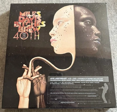 New Miles Davis Bitches Brew 40th Anniversary LP Vinyl Record 3-CD Boxset - Image 1 of 3