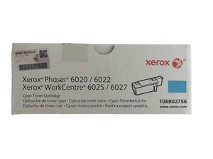 Genuine Xerox Phaser 6020 WC 6025 6027 CYAN Toner Cartridge 106r02756 - Photo 1/2