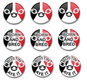 25 MM 1 ZOLL KNOPFABZEICHEN SCHWARZ LAND X9 - Bild 1 von 1